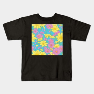 Pastelicious Spring flowers Pattern Kids T-Shirt